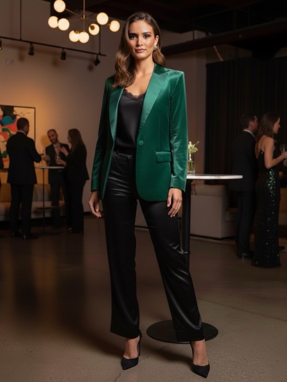 Jason Wu 6 Velvet & Satin Tuxedo Coat 0535 Jacket Blazer Emerald Green
